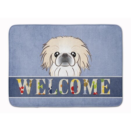 Carolines Treasures Pekingese Welcome Machine Washable Memory Foam Mat BB1407RUG